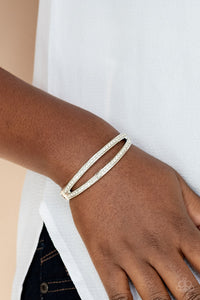 Paparazzi A Show of FIERCE - White Bracelet