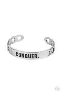 Paparazzi Conquer Your Fears - Silver Bracelet