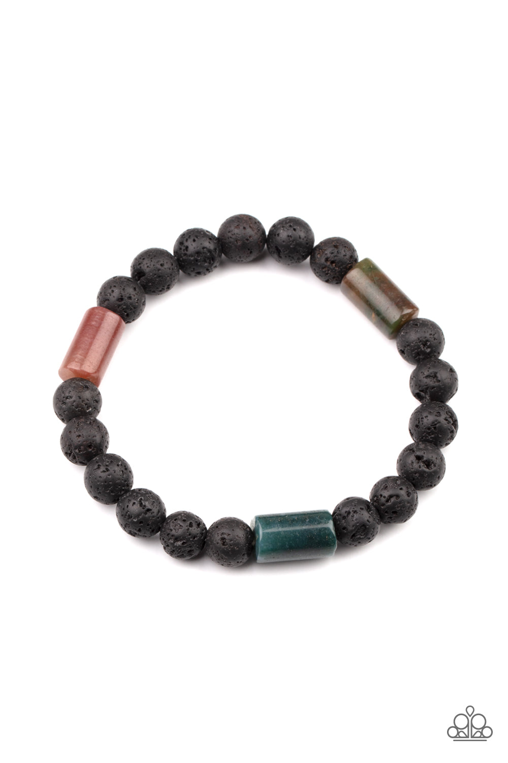 Paparazzi Earthy Energy - Green Bracelet