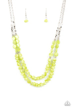 Load image into Gallery viewer, Paparazzi Staycation Status - Green Necklace
