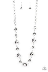 Paparazzi Commanding Composure - Silver Necklace