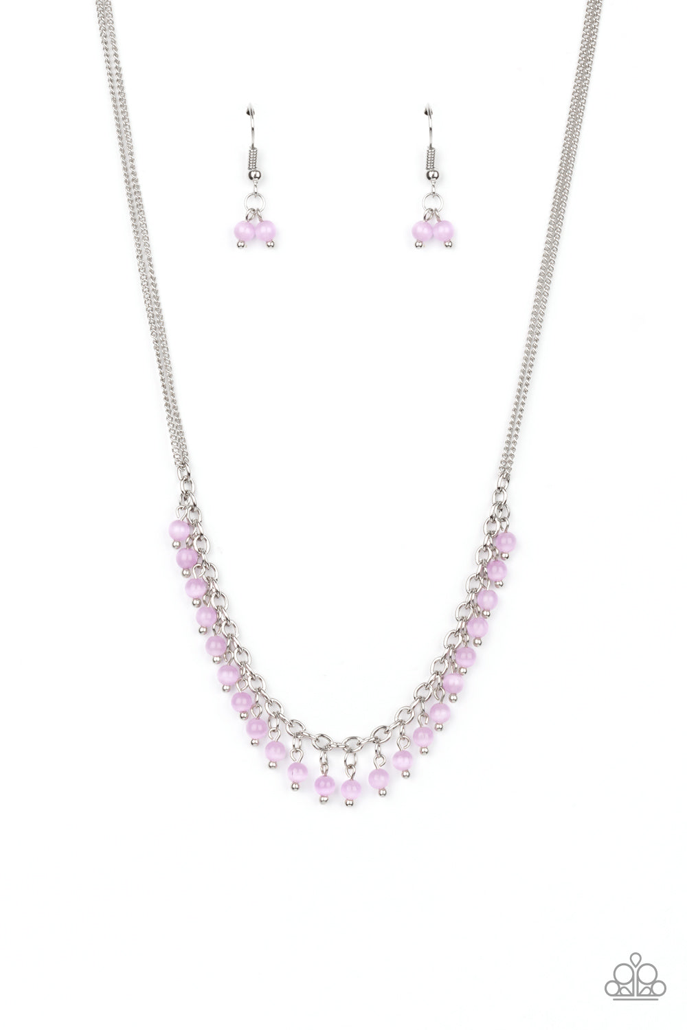 Paparazzi DEW a Double Take - Purple Necklace