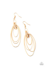 Load image into Gallery viewer, Paparazzi OVAL The Moon - Gold Earrings

