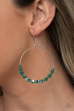 Load image into Gallery viewer, Paparazzi Glimmering Go-Getter - Green Earring
