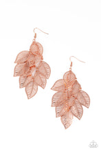 Load image into Gallery viewer, Paparazzi Limitlessly Leafy - Copper Earring

