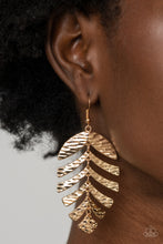 Load image into Gallery viewer, Paparazzi Palm Lagoon - Gold Earrings
