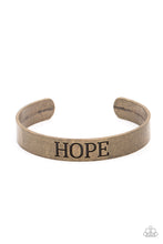Load image into Gallery viewer, Paparazzi Hope Makes The World Go Round - Brass Bracelet
