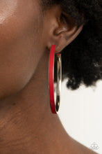 Load image into Gallery viewer, Paparazzi Fearless Flavor - Red Earrings
