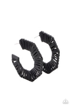 Load image into Gallery viewer, Paparazzi Fabulously Fiesta - Black Earring
