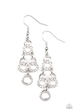 Load image into Gallery viewer, Paparazzi Luminously Linked - White Earring
