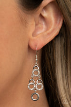 Load image into Gallery viewer, Paparazzi Luminously Linked - White Earring
