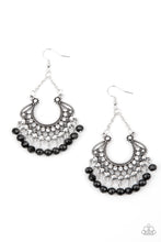 Load image into Gallery viewer, Paparazzi GLOW Down In Flames - Black Earrings
