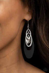 Paparazzi Ambitious Allure - Black Earring