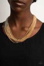 Load image into Gallery viewer, Paparazzi Metallic Merger - Gold Necklace
