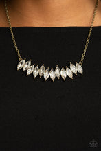 Load image into Gallery viewer, Paparazzi Icy Intensity - Brass Necklace
