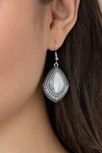 Load image into Gallery viewer, Paparazzi Fearlessly Feminine - Silver Earring
