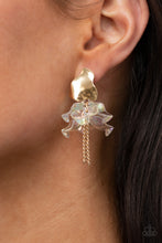 Load image into Gallery viewer, Paparazzi Harmonically Holographic - Gold Earrings
