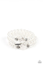 Load image into Gallery viewer, Paparazzi Exquisitely Elegant - White Bracelet
