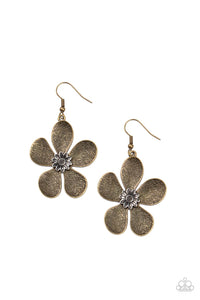 Paparazzi Fresh Florals - Brass Earring