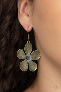 Paparazzi Fresh Florals - Brass Earring