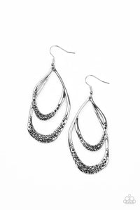Paparazzi Beyond Your GLEAMS - Silver Earrings