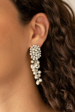Load image into Gallery viewer, Paparazzi Fabulously Flattering - White Earrings

