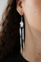 Load image into Gallery viewer, Paparazzi Defined Dazzle - White Earrings
