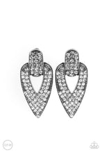 Load image into Gallery viewer, Paparazzi Blinged Out Buckles - White Earring
