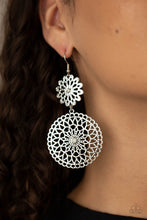 Load image into Gallery viewer, Paparazzi Garden Mantra - White Earrings

