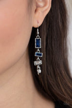Load image into Gallery viewer, Paparazzi Modern Day Artifact - Blue Earring
