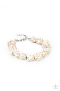 Paparazzi Prehistoric Paradise - White Bracelet