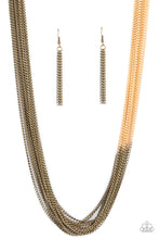 Load image into Gallery viewer, Paparazzi Metallic Merger - Brass Necklace
