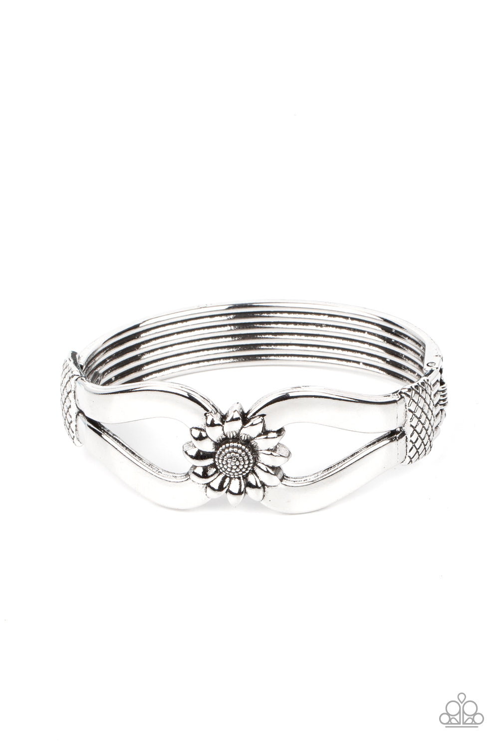 Paparazzi Let A Hundred SUNFLOWERS Bloom - Silver Bracelet