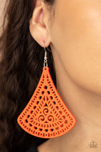 Load image into Gallery viewer, Paparazzi FAN to FAN - Orange Earrings
