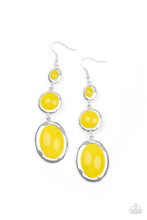 Load image into Gallery viewer, Paparazzi Retro Reality - Yellow Earring
