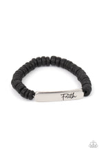 Load image into Gallery viewer, Paparazzi Full Faith - Black Bracelet
