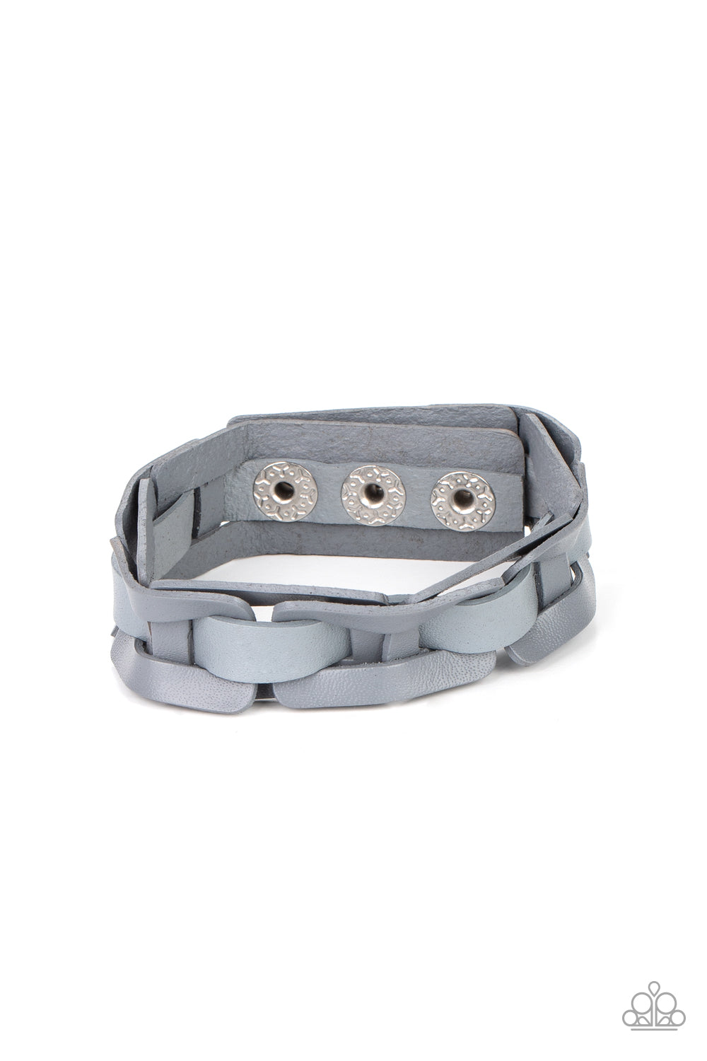 Paparazzi Garage Band Grunge - Silver Bracelet