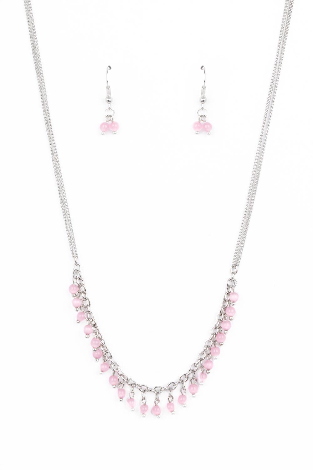 Paparazzi DEW a Double Take - Pink Necklace