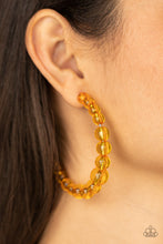 Load image into Gallery viewer, Paparazzi In The Clear - Orange Earrings
