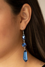 Load image into Gallery viewer, Paparazzi Sophisticated Smolder - Blue Earrings
