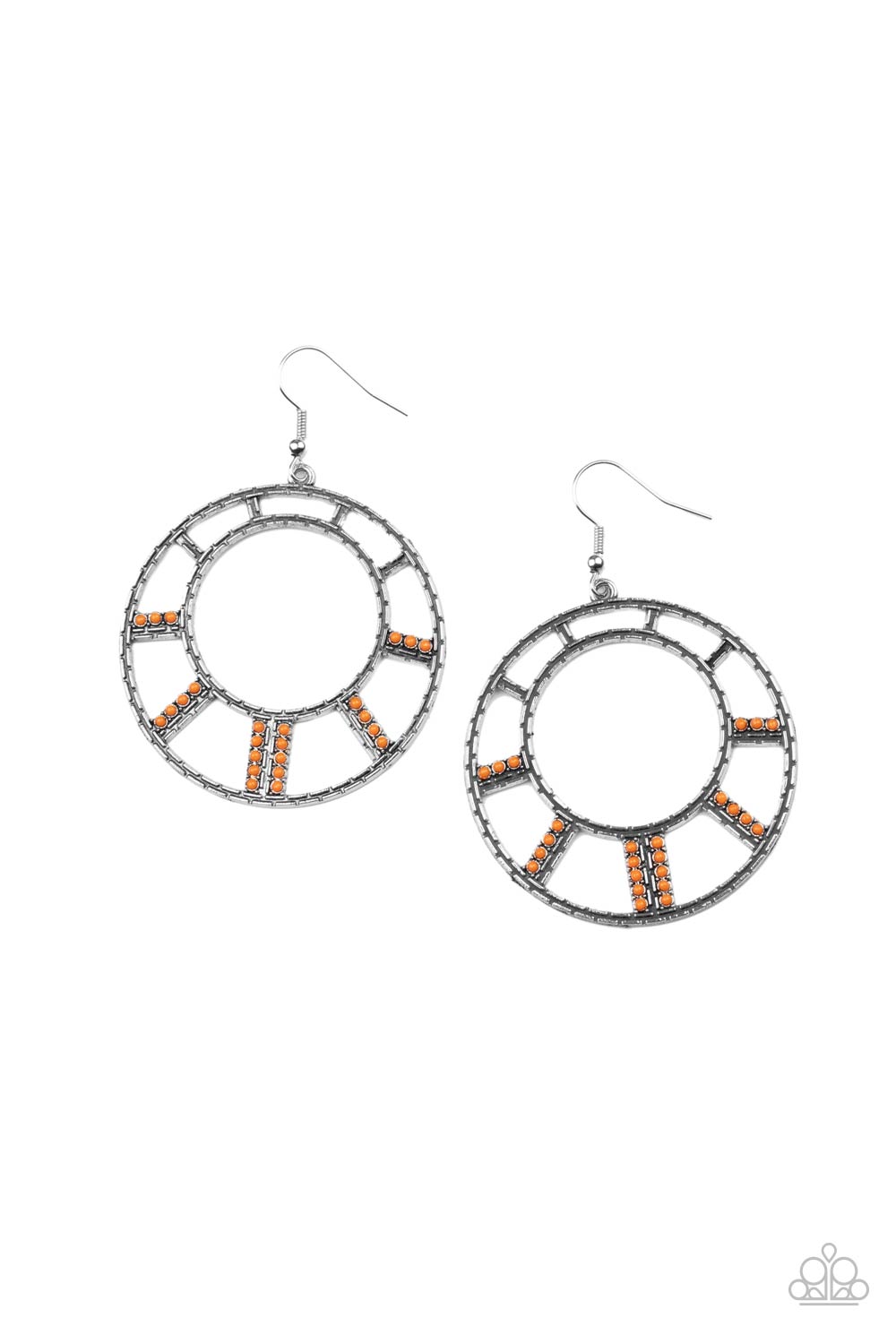 Paparazzi Fleek Fortress - Orange Earrings