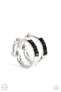 Paparazzi Ready, Steady, GLOW - Black Earrings