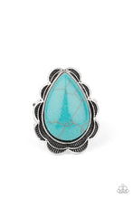 Load image into Gallery viewer, Paparazzi BADLANDS Romance - Blue Ring

