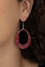 Load image into Gallery viewer, Paparazzi Life GLOWS On - Red Earring
