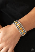 Load image into Gallery viewer, Paparazzi Gloss Over The Details - Orange Bracelet
