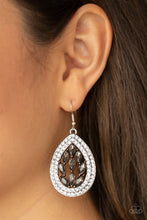 Load image into Gallery viewer, Paparazzi Encased Elegance - Silver Earrings
