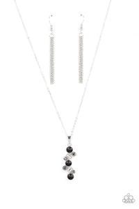 Paparazzi Classically Clustered - Black Necklace