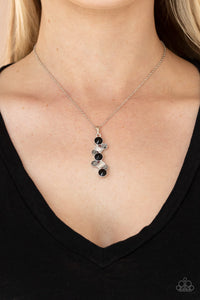 Paparazzi Classically Clustered - Black Necklace