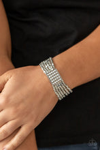 Load image into Gallery viewer, Paparazzi Star-Studded Showcase - White Bracelet
