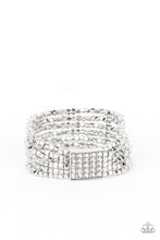 Load image into Gallery viewer, Paparazzi Star-Studded Showcase - White Bracelet
